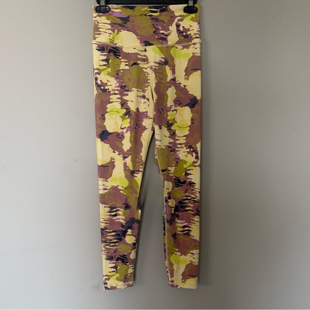 Mono B Purple and Yellow Leggings Sz Small